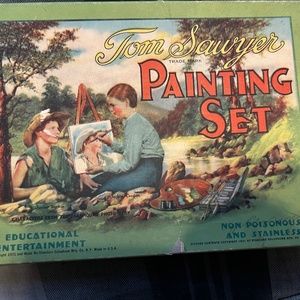 VINTAGE Tom Sawyer Paint Set